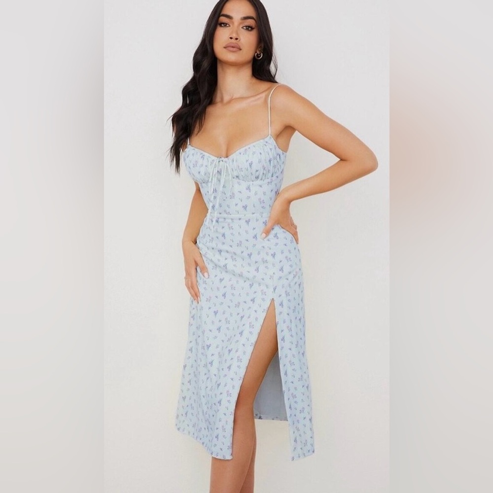 House of CB Blue Carina Dress XL - Picture 2 of 8